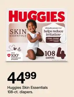 Target Huggies Skin Essentials 108-ct. diapers offer
