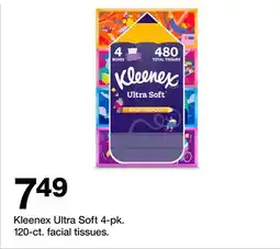 Target Kleenex Ultra Soft 4-pk. 120-ct. facial tissues offer