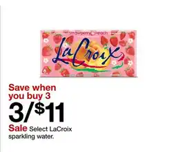 Target Select LaCroix sparkling water offer