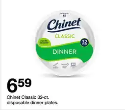 Target Chinet Classic 32 Ct disposable dinner plates offer