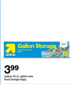 Target up&up 40-ct. gallon-size food storage bags offer