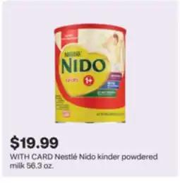 CVS Nestlé Nido kinder powdered milk offer