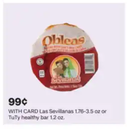 CVS Las Sevillanas 1.76-3.5 oz or TuTy healthy bar 1.2 oz offer