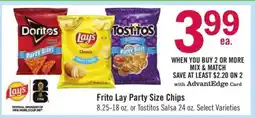 Price Chopper Frito Lay Party Size Chips offer