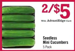 Price Chopper Seedless Mini Cucumbers offer