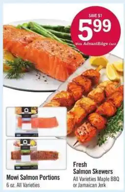 Price Chopper Fresh Salmon Skewers offer