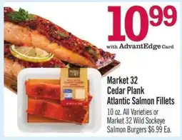 Price Chopper Market 32 Cedar Plank Atlantic Salmon Fillets offer