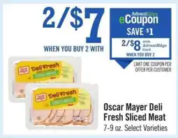 Price Chopper Oscar Mayer Deli Fresh Sliced Meat offer