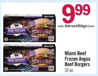 Price Chopper Miami Beef Frozen Angus Beef Burgers offer