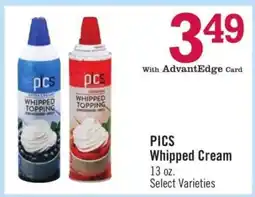 Price Chopper PICS Whipped Cream offer