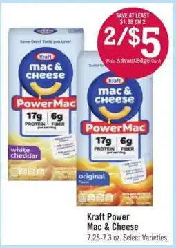 Price Chopper Kraft Power mac & cheese offer