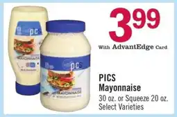 Price Chopper PICS Mayonnaise offer