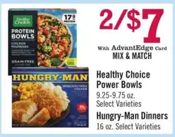 Price Chopper Healthy Choice Power Bowls offer
