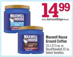 Price Chopper Maxwell House Ground Coffee offer