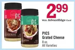 Price Chopper PICS Grated Cheese offer