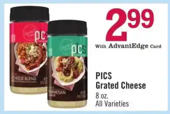 Price Chopper PICS Grated Cheese offer