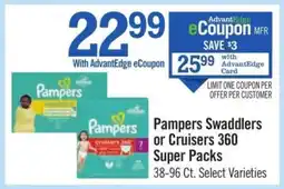 Price Chopper Pampers Swaddlers or Cruisers 360 Super Packs offer
