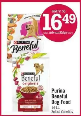 Price Chopper PURINA Beneful Dog Food offer