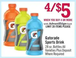 Price Chopper Gatorade Sports Drink offer