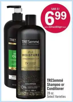 Price Chopper Tresemme Shampoo or Conditioner offer
