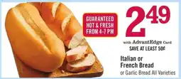 Price Chopper Italian or French Bread offer