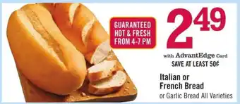 Price Chopper Italian or French Bread offer