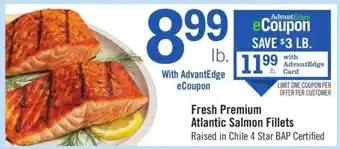 Price Chopper Fresh Premium Atlantic Salmon Fillets offer