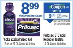 Price Chopper Vicks ZzzQuil Sleep-Aid offer
