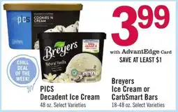 Price Chopper Breyer's Ice Cream or CarbSmart Bars offer