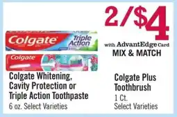 Price Chopper Colgate Whitening, Cavity Protection or Triple Action Toothpaste offer