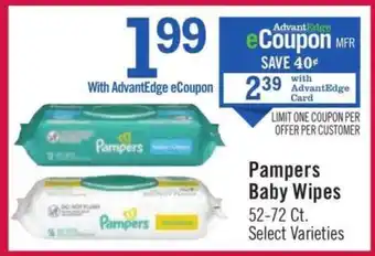 Price Chopper Pampers Baby Wipes offer