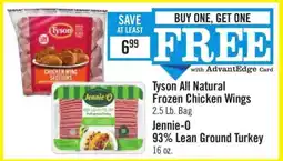 Price Chopper Tyson All Natural Frozen Chicken Wings offer