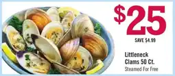 Price Chopper Littleneck Clams 50 Ct offer