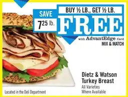 Price Chopper Dietz & Watson Turkey Breast offer