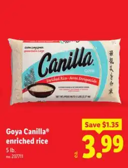 Lidl Goya Canilla enriched rice offer