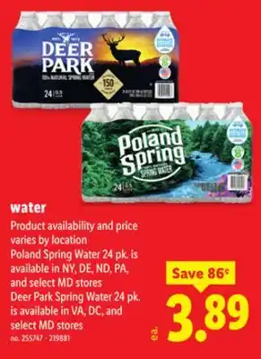 Lidl water offer