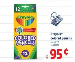Lidl Crayola colored pencils offer