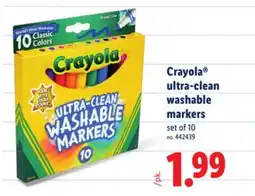 Lidl Crayola ultra-clean washable markers offer