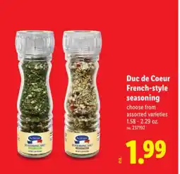 Lidl Duc de Coeur French-style seasoning offer