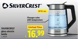 Lidl SILVERCREST glass electric kettle offer