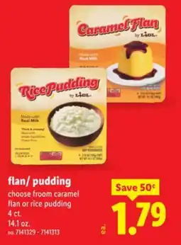Lidl flan/pudding offer