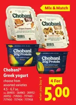 Lidl Chobani Greek yogurt offer