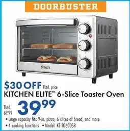 Boscov's KITCHEN ELITE 6-Slice Toaster Oven offer