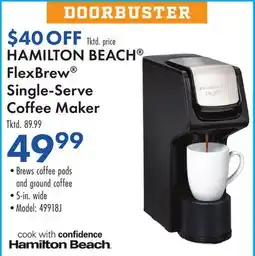 Boscov's HAMILTON BEACH FlexBrew Single-Serve Coffee Maker offer