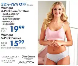 Boscov's Womens 3-Pack Comfort Bras offer