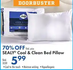 Boscov's SEALY Cool & Clean Bed Pillow offer