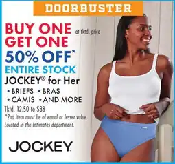 Boscov's ENTIRE STOCK JOCKEY for Her offer