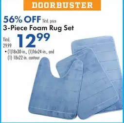 Boscov's 3-Piece Foam Rug Set offer