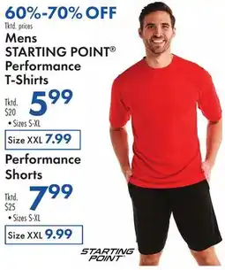 Boscov's Mens STARTING POINT Performance T-Shirts offer