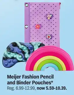Meijer Meijer Fashion Pencil and Binder Pouches offer